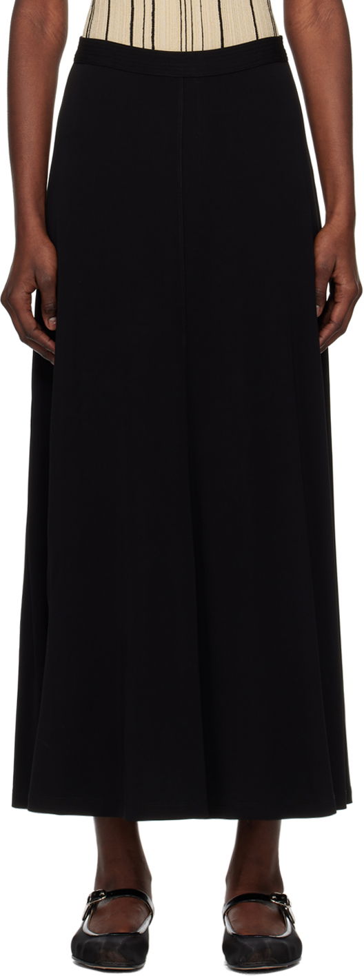 Hame TOTEME TOTEME Fluid Maxi Skirt Musta | 242-WRB1678-FB0162
