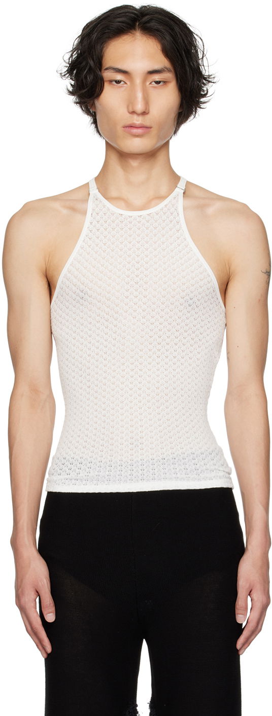 Tankkitoppi Dion Lee Serpent Knitted Tank Top Valkoinen | C7216P23