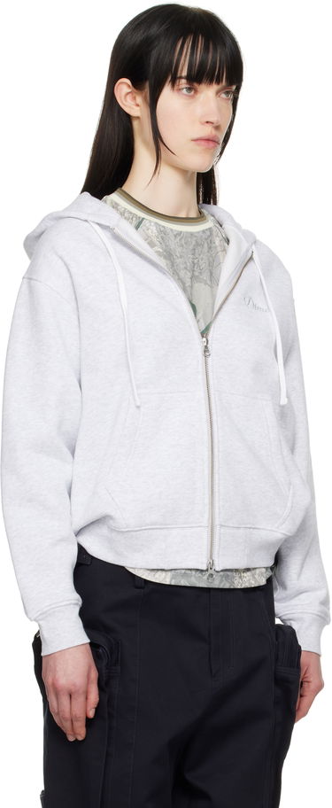 Huppari Dime Dime Cursive Zip Hoodie Harmaa | DIMESP2549ASH, 3