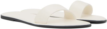 Mekko The Row The Row Leather Beach Slides Valkoinen | F1386-SPN60, 3