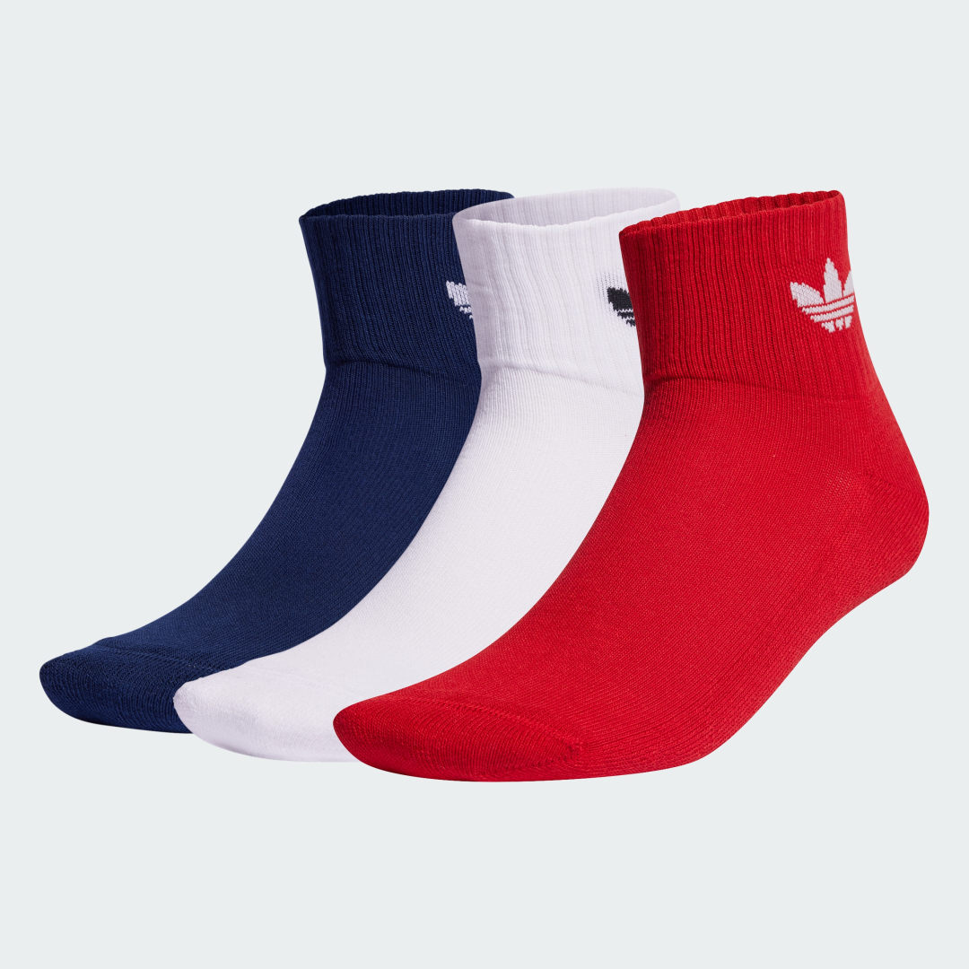 Sukat adidas Originals Mid-Cut Crew Socks Punainen | IU2697, 0