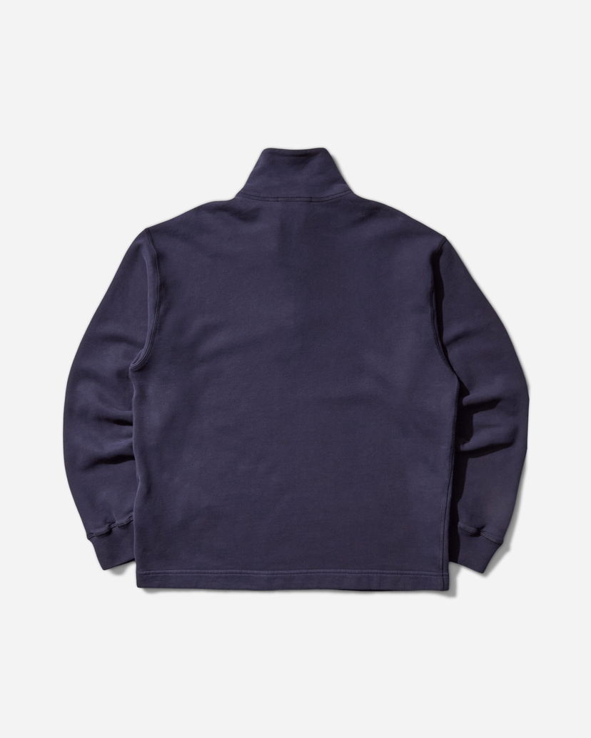 Huppari Stone Island Brushed Organic Cotton Half-Zip Sweatshirt Tummansininen | K2S15-6100026-S0X13 V002A