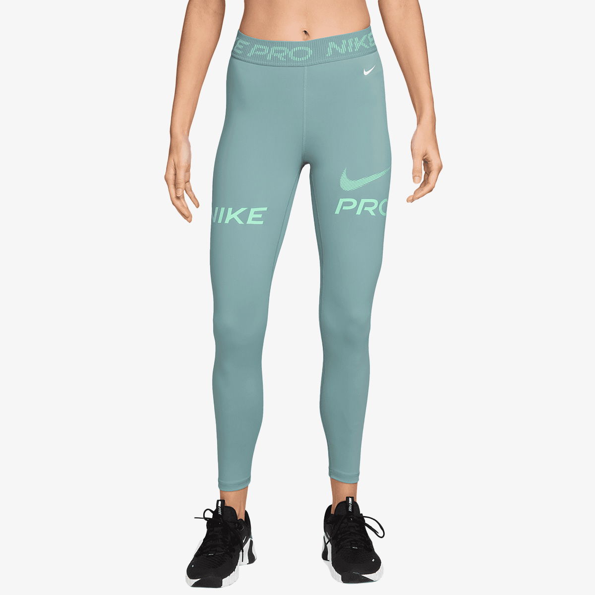 Leggingsit Nike W NP 365 MR 7/8 TIGHT TT GRX Turkoosi | HV2306-017, 1