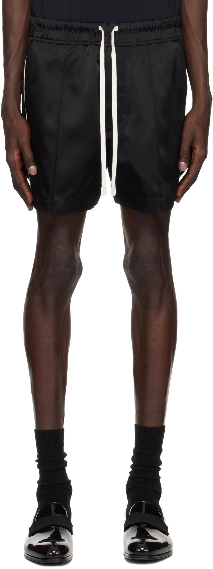 Shortsit Tom Ford Tom Ford Shiny Satin Shorts Musta | SSC002-FMV031S25