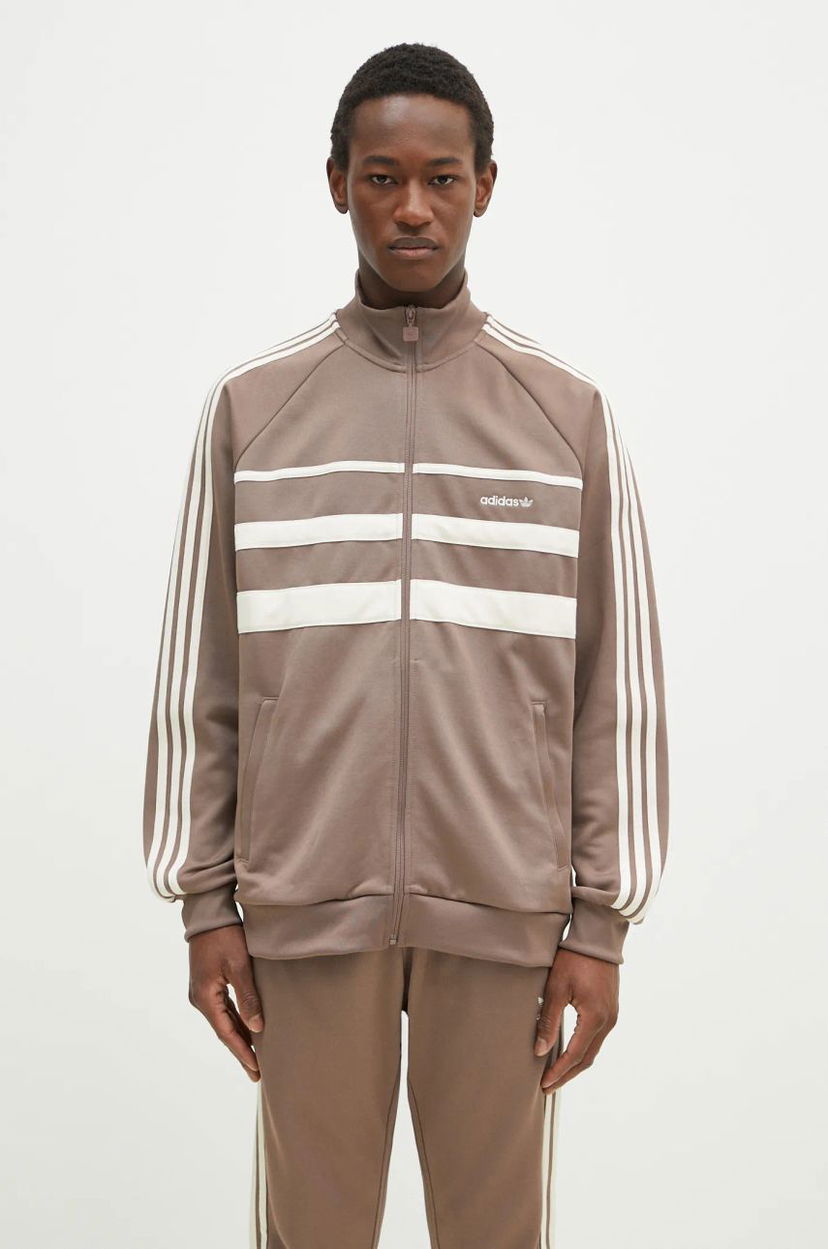 Verryttelypuku adidas Originals adidas Originals First Tracktop Ruskea | JP1043