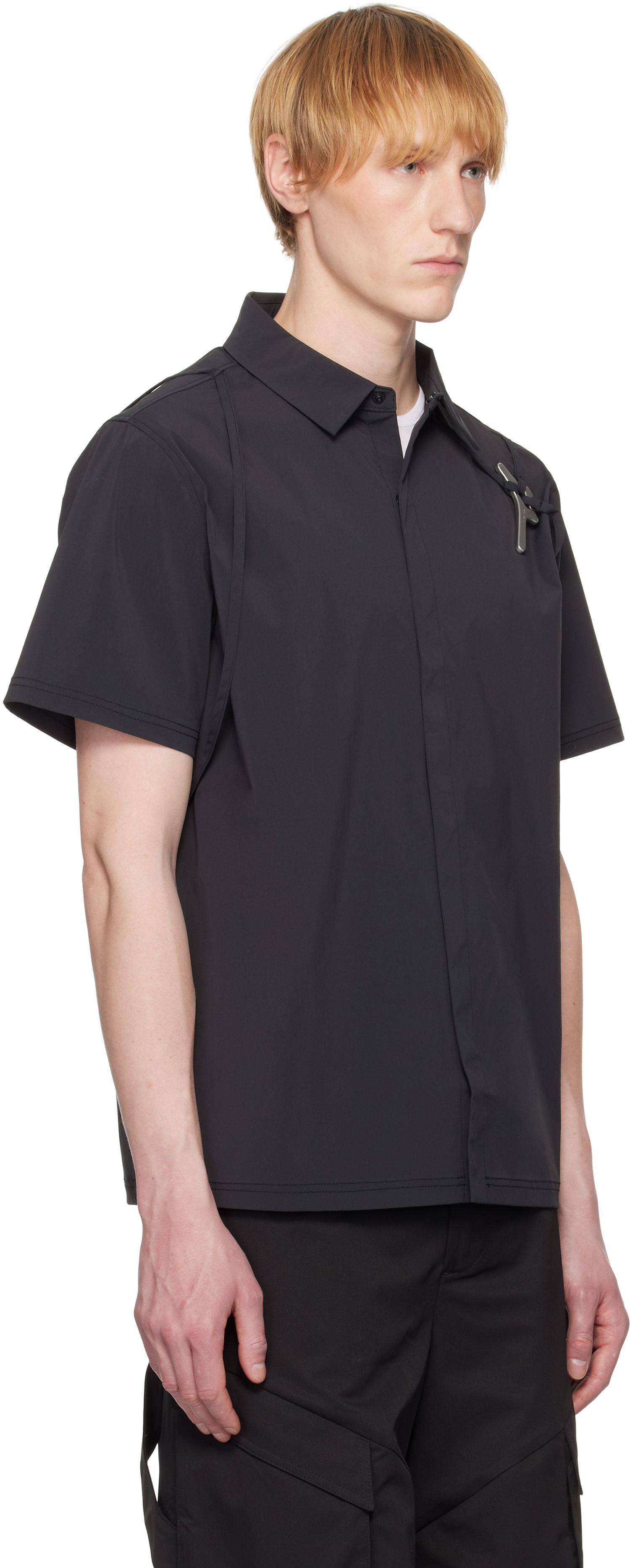 Paita HELIOT EMIL Heliot Emil Purulence Technical Shirt Musta | SS25_M_05_042_BLK01_CO, 1