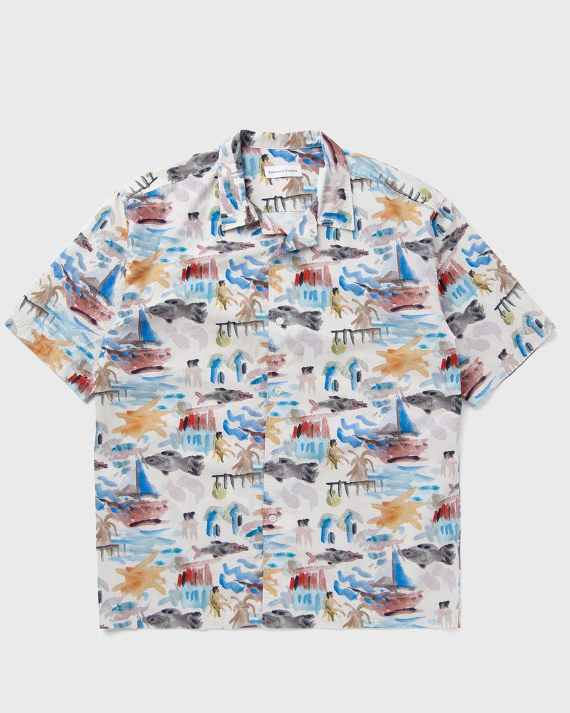 Paita Edmmond Studios Holidays Print Short Sleeve Shirt Monivärinen | 125-10-19010