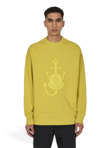 Huppari Moncler x JW Anderson Logo Crewneck Sweatshirt Keltainen | H209E8G00008 112