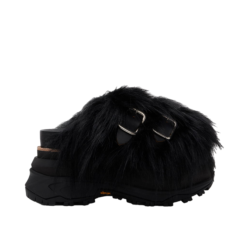 Tennarit ja kengät sacai Faux-Fur Sandals Musta | 24-07477