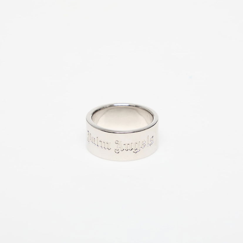 Sormus Palm Angels Classic Logo Band Ring Silver/ Silver 60 Metallinen | PMOC028S25MAT0017272