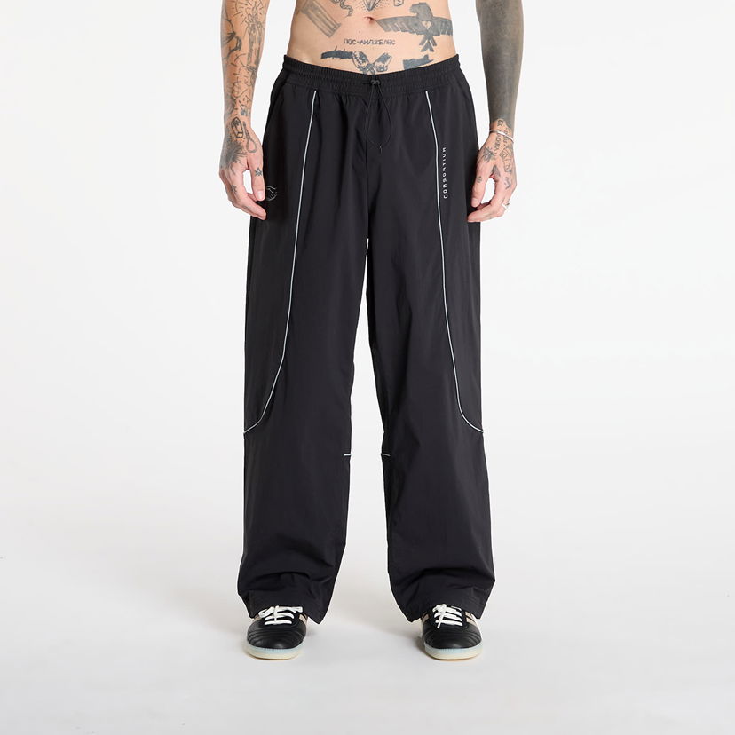 Verryttelyhousut adidas Originals Consortium Wide Leg Track Pant with Contrast Piping Musta | KF0684