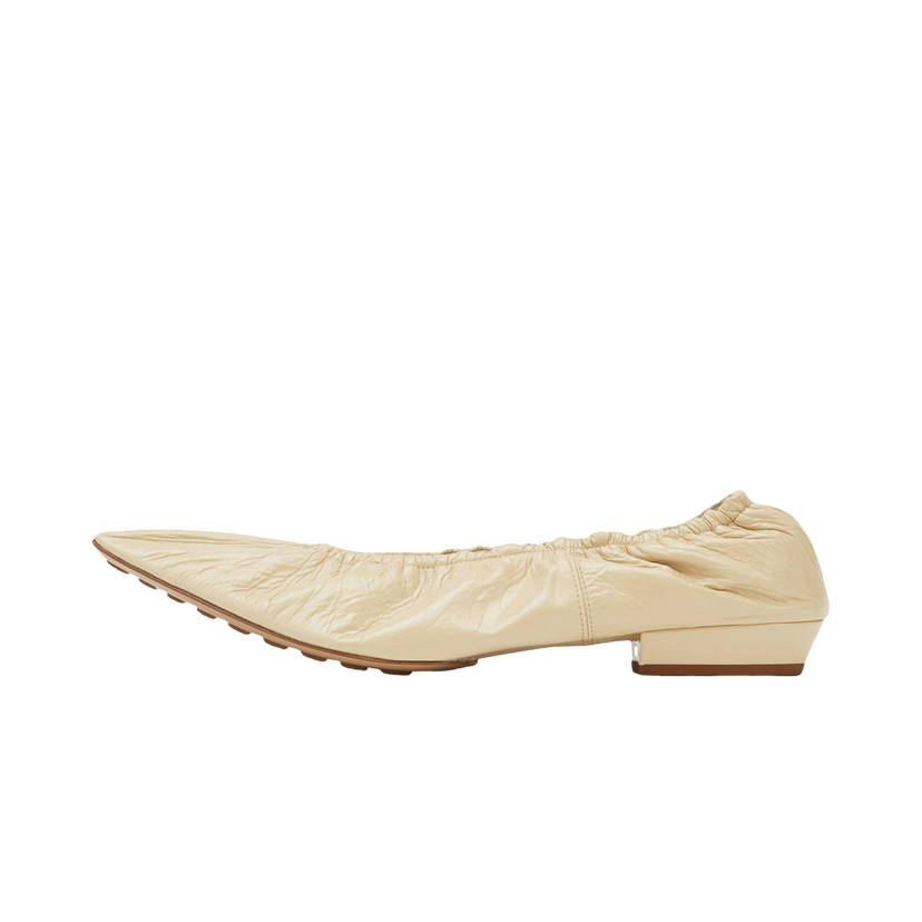 Tennarit ja kengät Bottega Veneta Leather Ballet Flats Beige | 652273VBP102624