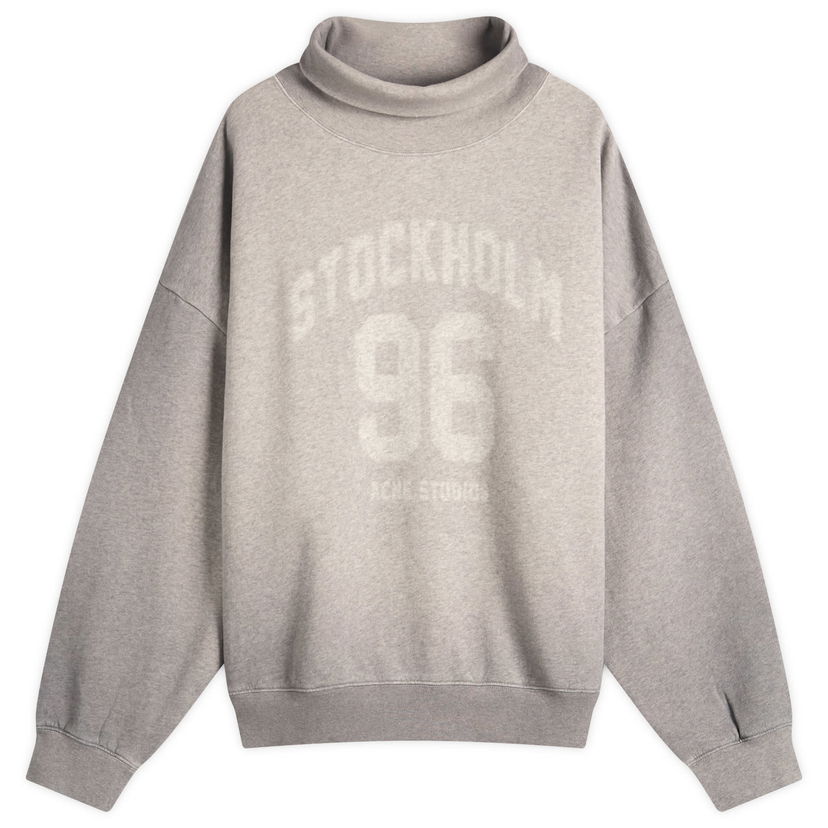 Huppari Acne Studios Fady College High Neck Sweatshirt, Size Large Harmaa | AI0166-990