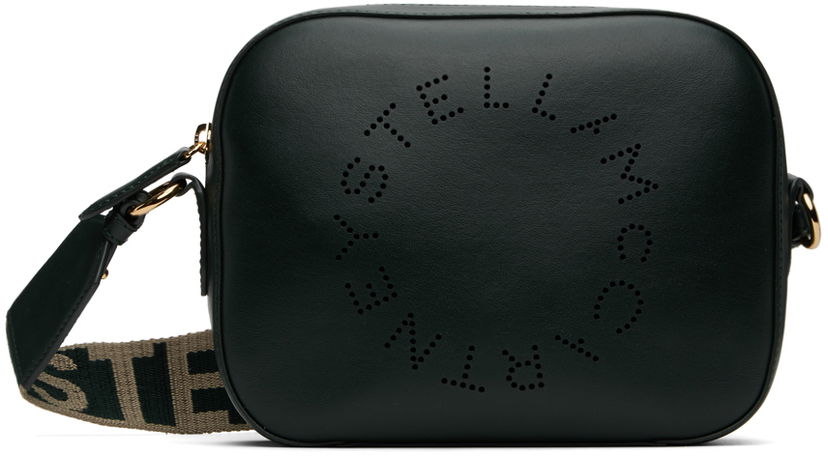Olkalaukku Stella McCartney Stella McCartney Logo Crossbody Bag Vihreä | 700266W8542