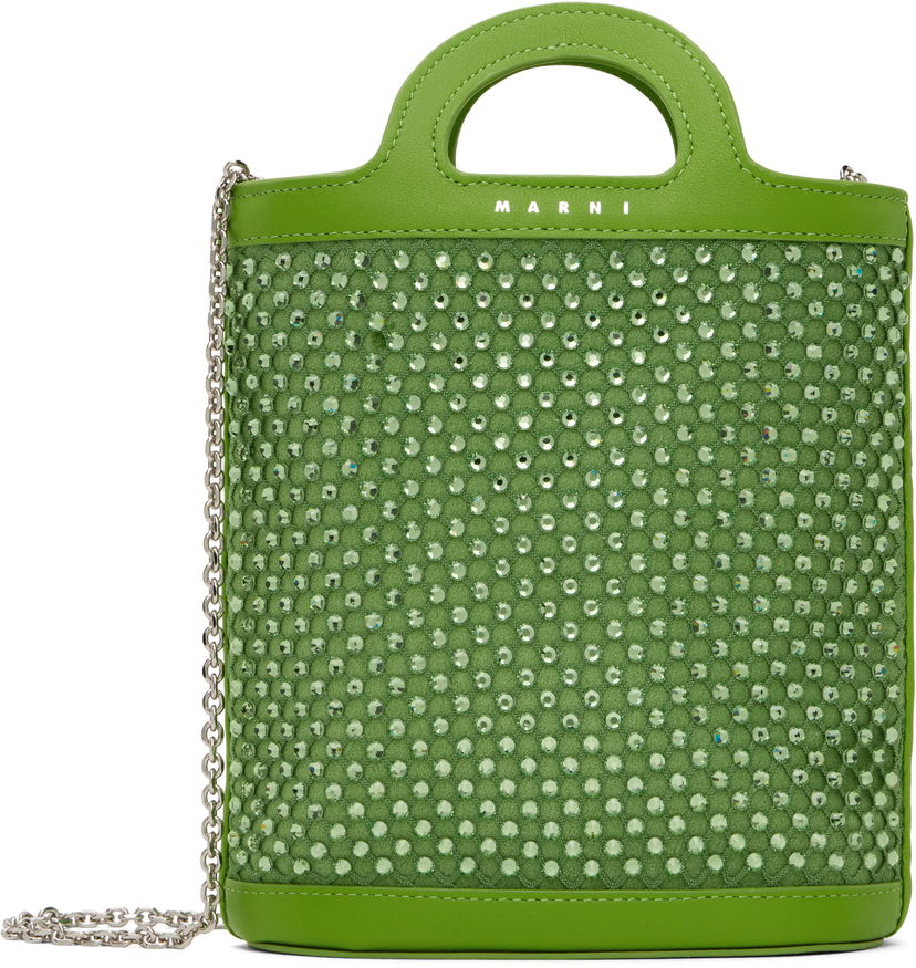 Käsilaukku Marni Mini Bucket Bag With Crystals Vihreä | PHMO0039Q2 P6450
