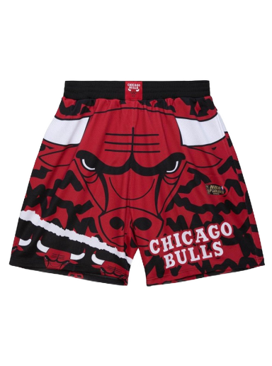 Shortsit Mitchell & Ness NBA Chicago Bulls Jumbotron 2.0 Sublimated Shorts Punainen | PSHR1220-CBUYYPPPBKRD