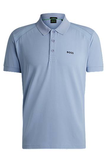 Poolopaita BOSS Stretch Cotton Polo Shirt with Tape Inserts Sininen | 50519855