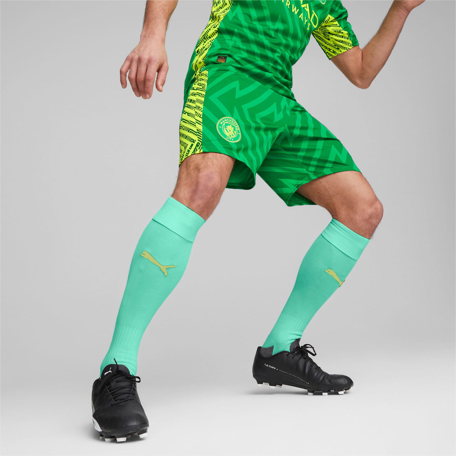 Shortsit Puma Manchester City Goalkeeper Shorts Vihreä | 770473_97, 0