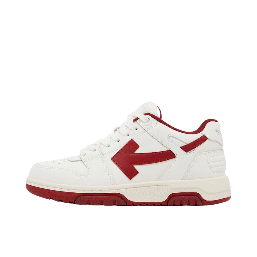 Tennarit ja kengät Off-White Out Of Office OOO Low Tops White Burgundy W Valkoinen | OWIA259F23LEA002-0129