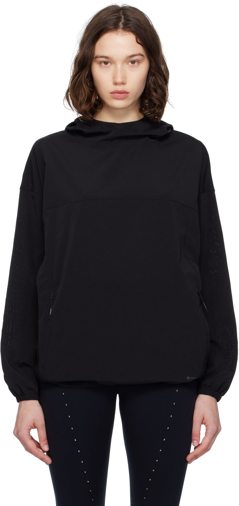 Tuulitakki Snow Peak Snow Peak Breathable Quick Dry Anorak Musta | JK-25SU015