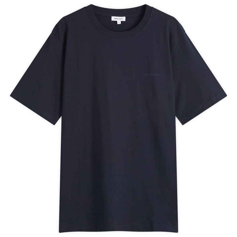 T-paita NORSE PROJECTS Johannes Logo Print T-Shirt, Size Large Tummansininen | N01-0684-7004
