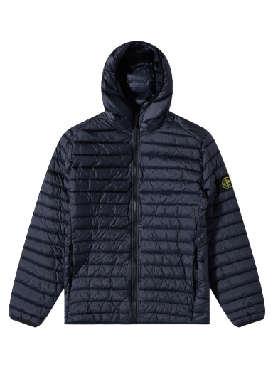Puffer takki Stone Island Lightweight Hooded Down Jacket Tummansininen | 771540324-V0020