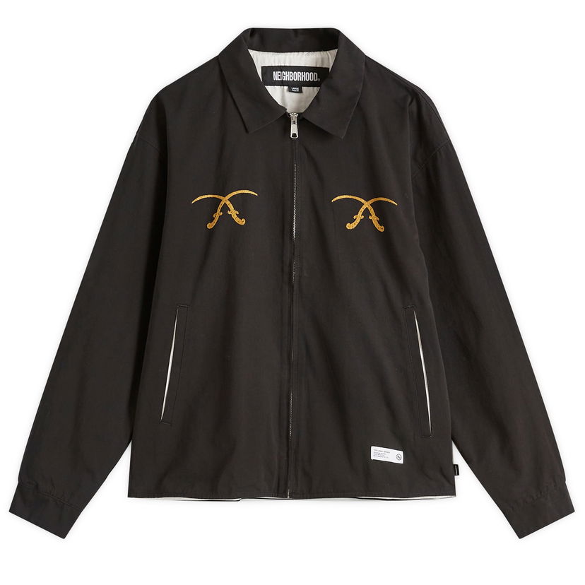 Takki Neighborhood Souvenir Jacket, Size Large Musta | 251UTNH-JKM03-BLK