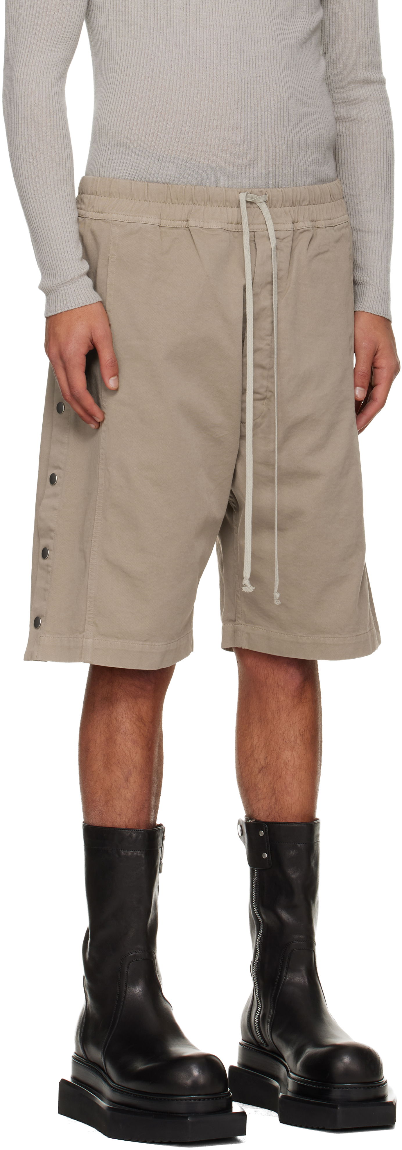 Shortsit Rick Owens DRKSHDW Concordians Pusher Shorts Beige | DU02E7373 TW, 1