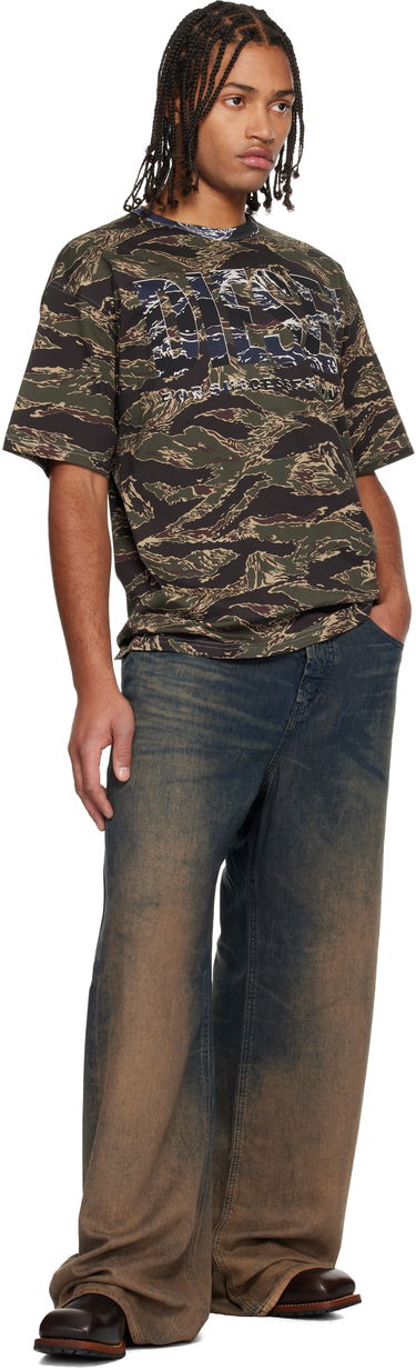T-paita Diesel Tiger Stripe Camouflage Graphic T-Shirt Monivärinen | A19343-0AJFJ-51FA, 3