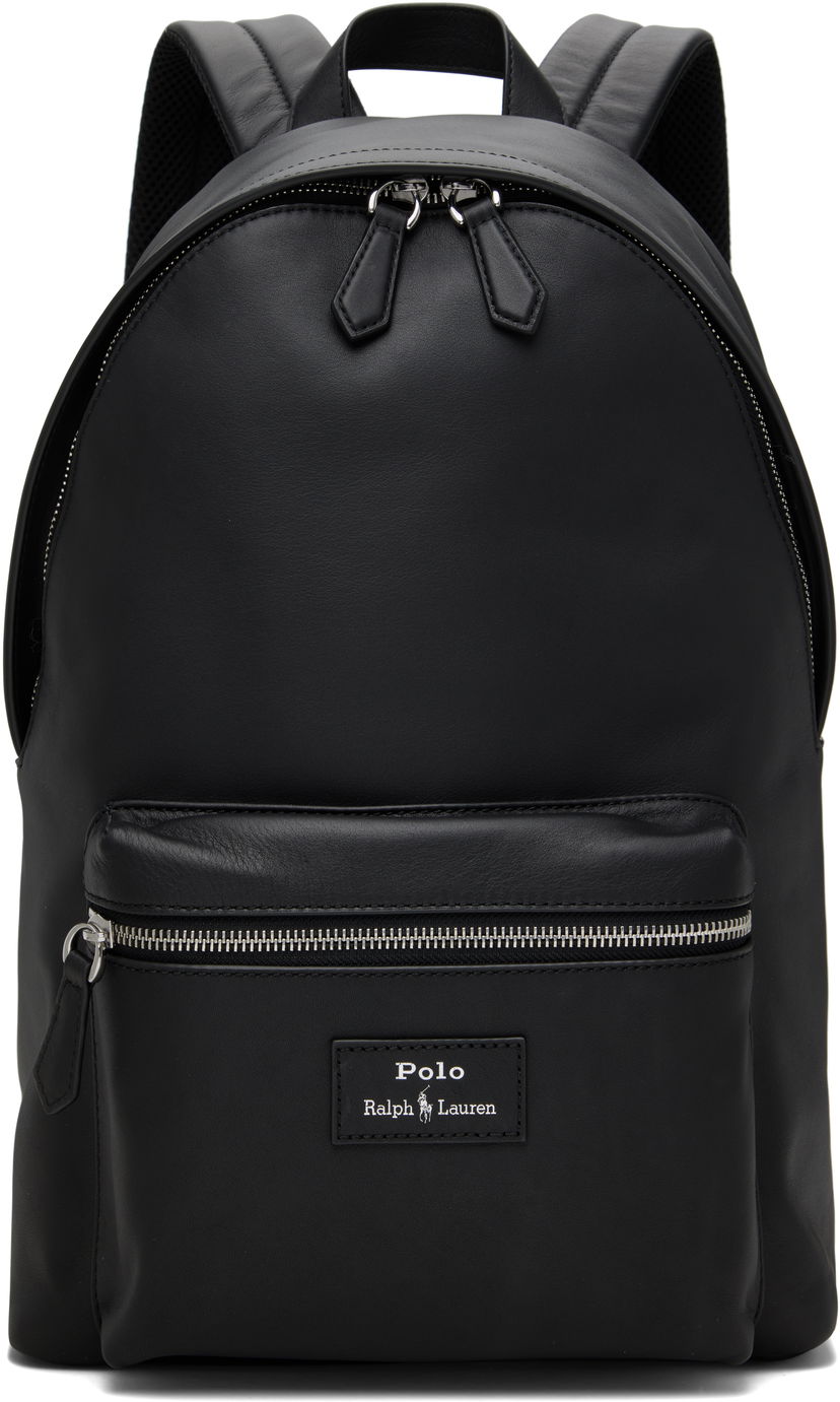 Reppu Polo by Ralph Lauren Polo Ralph Lauren Smooth Leather Backpack Musta | 405962452001