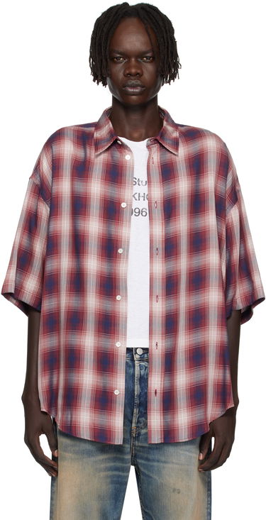 Paita Acne Studios Acne Studios Checked Button-Up Shirt Punainen | CB0116-, 0
