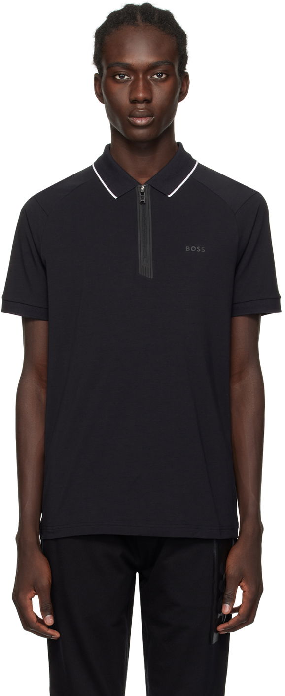 Poolopaita BOSS Slim-Fit Polo Musta | 50505800