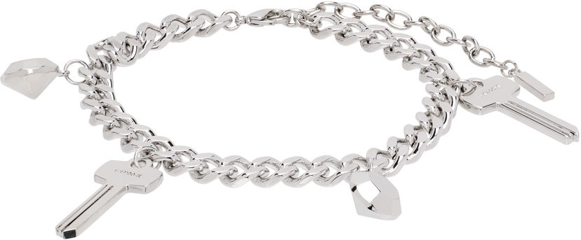 Rannerengas We11done Charm Chain Bracelet With Keys Metallinen | WD-AJ3-24-530-U-SV