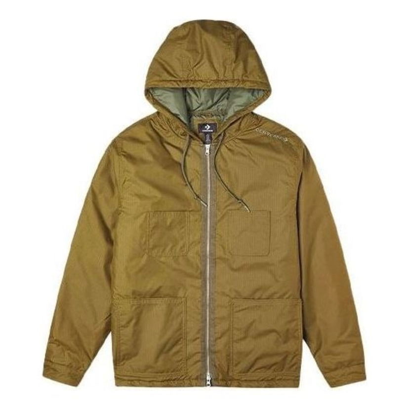 Parka Converse Men's Quilted Hooded Chore Coat Vihreä | 10021637-A02