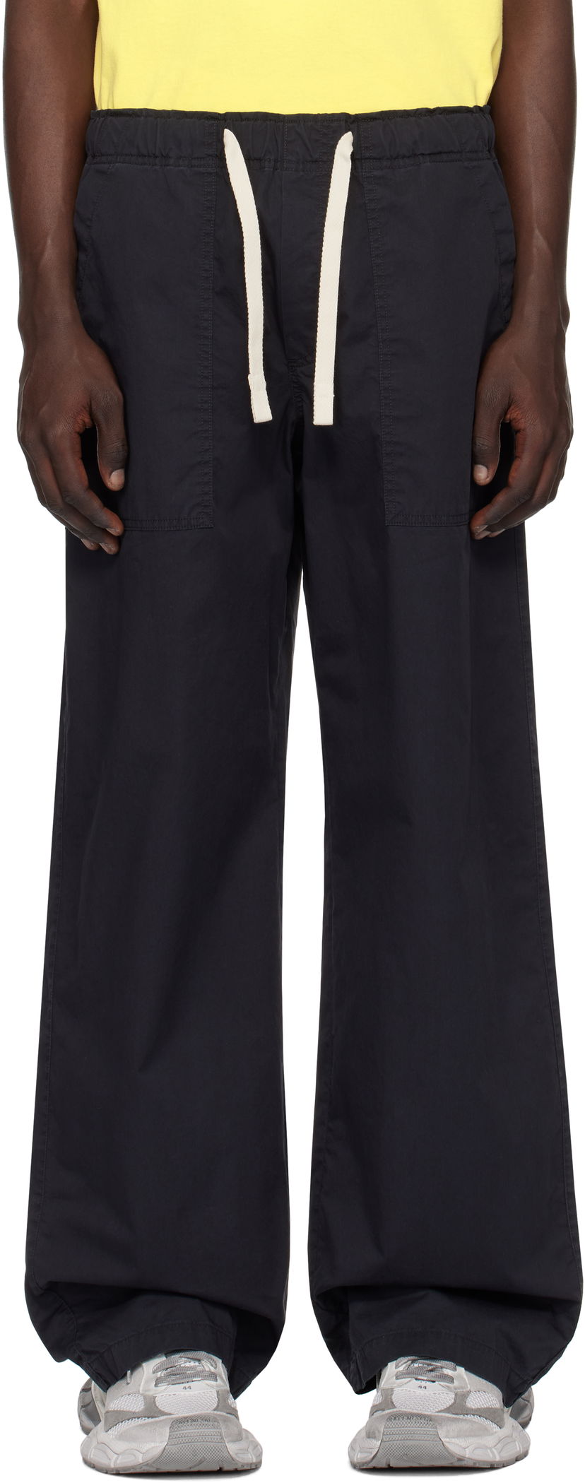 Cargo housut Palm Angels Loose Fit Cargo Pants Musta | PMCA117S25FAB0011010