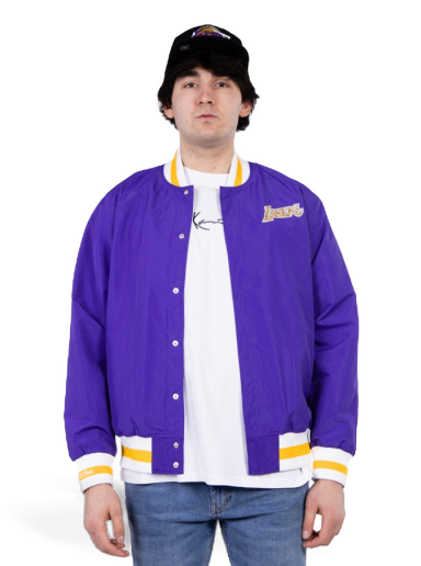 Takki Mitchell & Ness 75th Anniversary Warm Up Jacket Los Angeles Lakers Violetti | OJBF1201-LALYYPPPDKPR