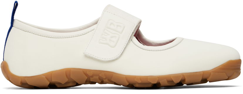 Vaatteet Wales Bonner Wales Bonner Mary Jane Flats Valkoinen | WBM44550B-21122