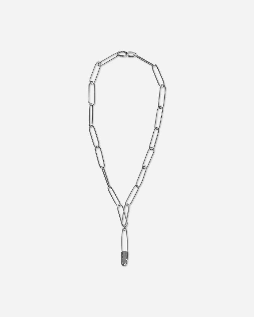 Kaulakoru UNDERCOVER Safety Pin Chain Necklace Metallinen | UP2E4N01 SILVER