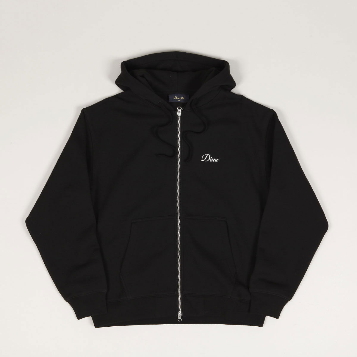 Huppari Dime Dime Cursive Zip Hoodie Musta | DIME2SP2547BLK, 0