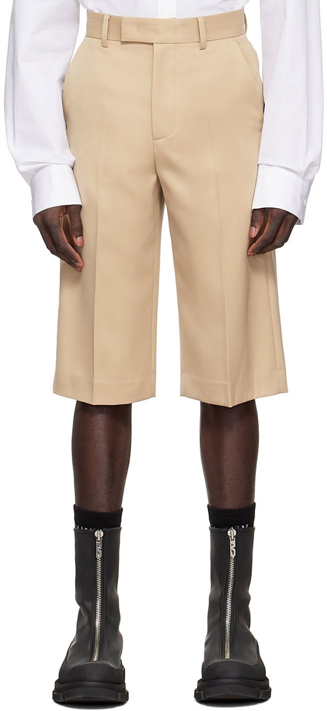 Shortsit We11done We11done Tailored Shorts Beige | WD-PT1-22-267-M-BG