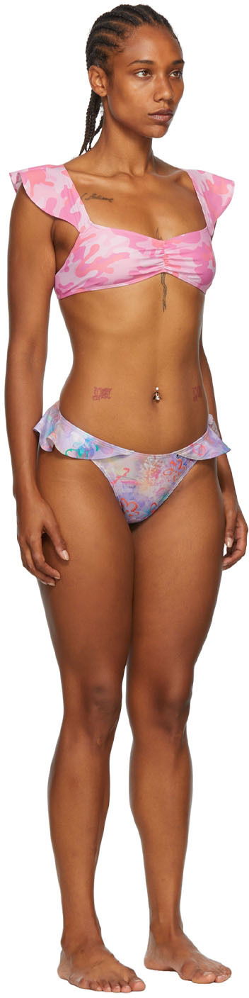 Uimapuvut Collina Strada Collina Strada Recycled Nylon Bikini Vaaleanpunainen | XX2124, 1