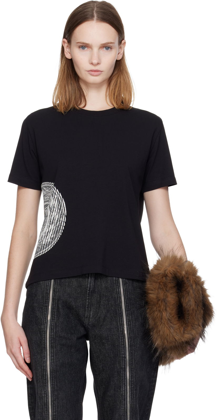 T-paita Jean Paul Gaultier 'The Laurel Stamped' Baby T-shirt Musta | 25/04-W-TO376-J002-0001