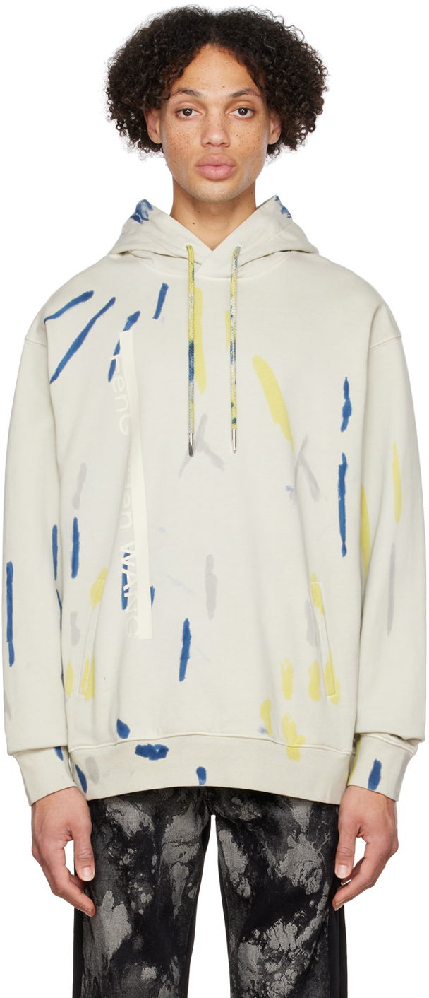Huppari Feng Chen Wang Feng Chen Wang Tie-Dye Hoodie Valkoinen | FMF14HD06W