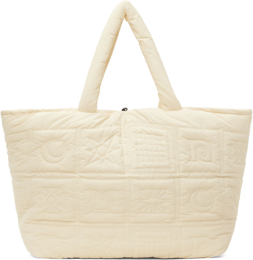 Kangaskassi Nanushka Nanushka Symbol Quilted Tote Beige | NU24FWBT12611