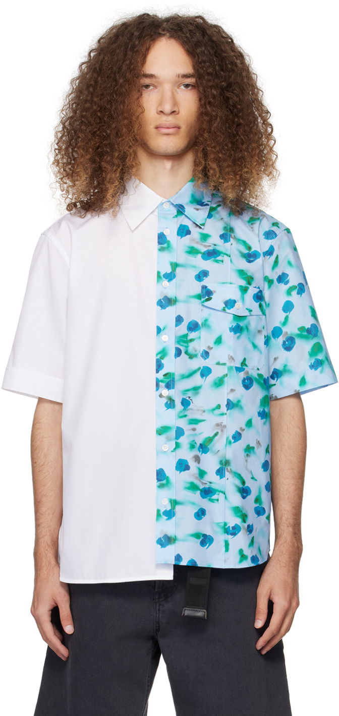 Paita Marni Floral Shirt Sininen | CUMU0288QY UTC325