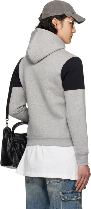 Huppari Balenciaga Balenciaga Technical Jersey Zip-Up Hoodie Harmaa | 808832TRVJ2, 2