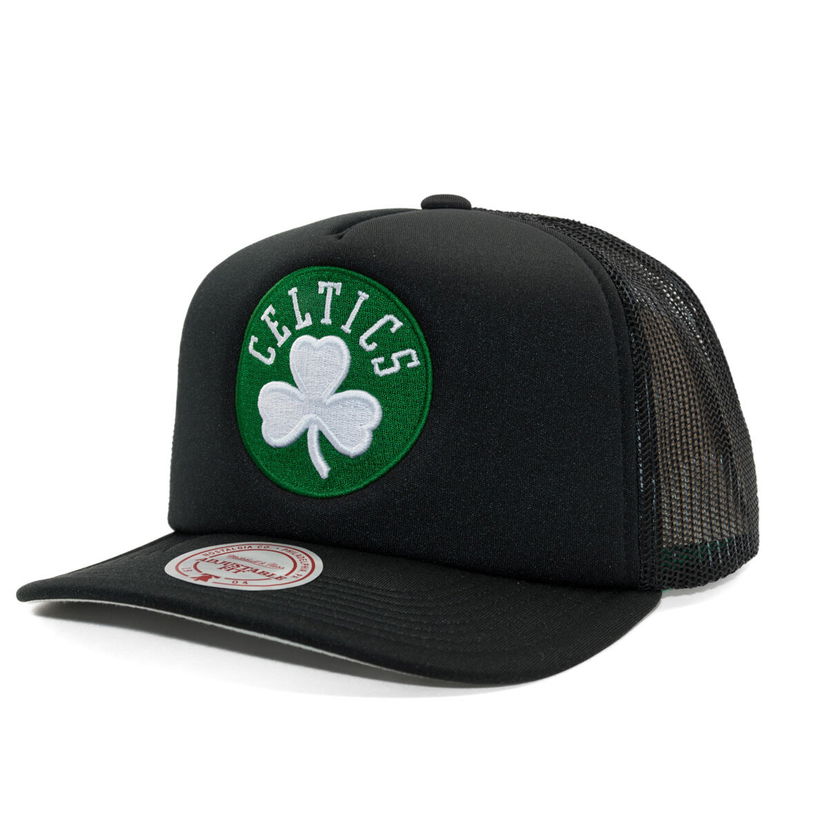 Korkki Mitchell & Ness Mitchell & Ness Hidden Trucker Hat Boston Celtics Musta | HT11408-BCEBLCK