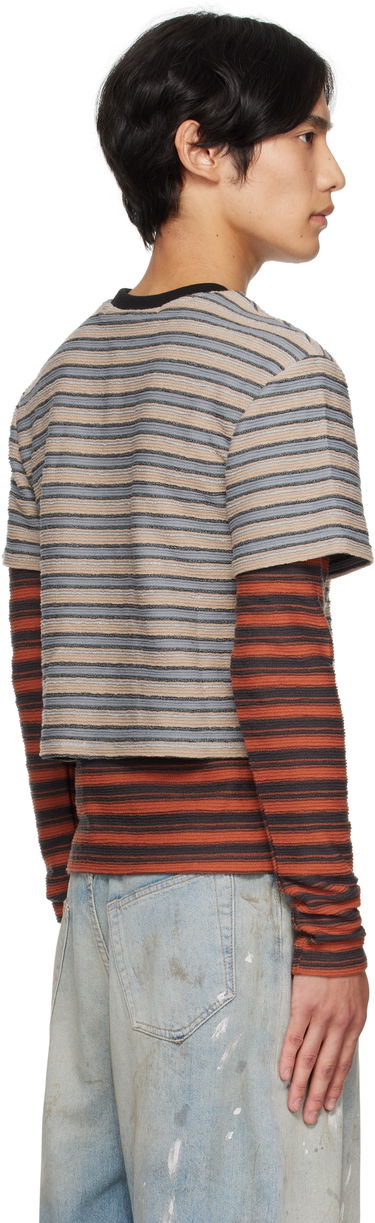 T-paita Andersson Bell Andersson Bell Striped Long Sleeve T-Shirt Beige | atb1335w, 2