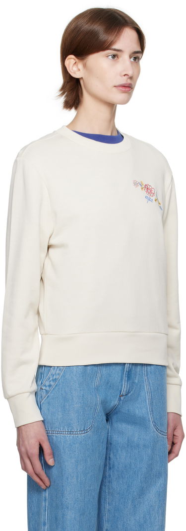 Villapaita A.P.C. A.P.C. Evelyn Embroidered Sweatshirt Valkoinen | COHHA-F27981, 1