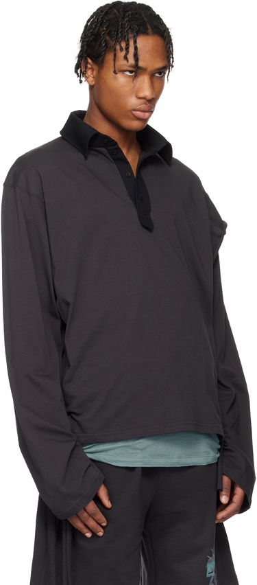 Poolopaita Ottolinger Ottolinger Long Sleeve Polo Musta | 11510291501, 4